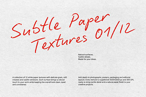 Subtle Paper Textures, a Texture Graphic by Design Squad