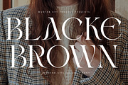 Blacke Brown | Modern Stylish, a Serif Font by Muntab_Art (Thumbnail 1 of 11)
