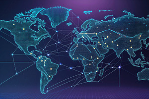 Forming network map, an Illustration by wavebreak