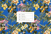 Costa Flores Tropical Lemon Pattern, a Pattern Graphic by Pink Linen (Thumbnail 5 of 10)