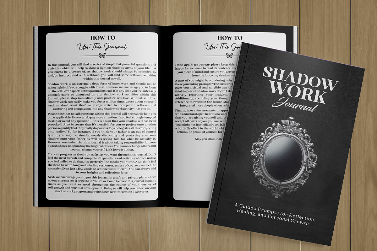 Shadow Work Journal Workbook, a Stationery Template by Flurry Art (Photo 2 of 4)