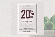 GRUNGE Social Media sale banner pack, a Social Media Template by Vova (Thumbnail 4 of 10)