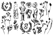 Ancient Greece clipart set, an Object Graphic by SweetRenieDesigns (Thumbnail 2 of 3)