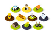 Isometric icons - Farm and Farming, an Icon by sidmaydesign (Thumbnail 3 of 3)