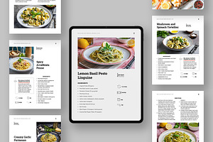 Minimal Recipe Ebook Template