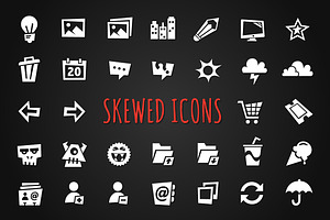 Skewed Icons