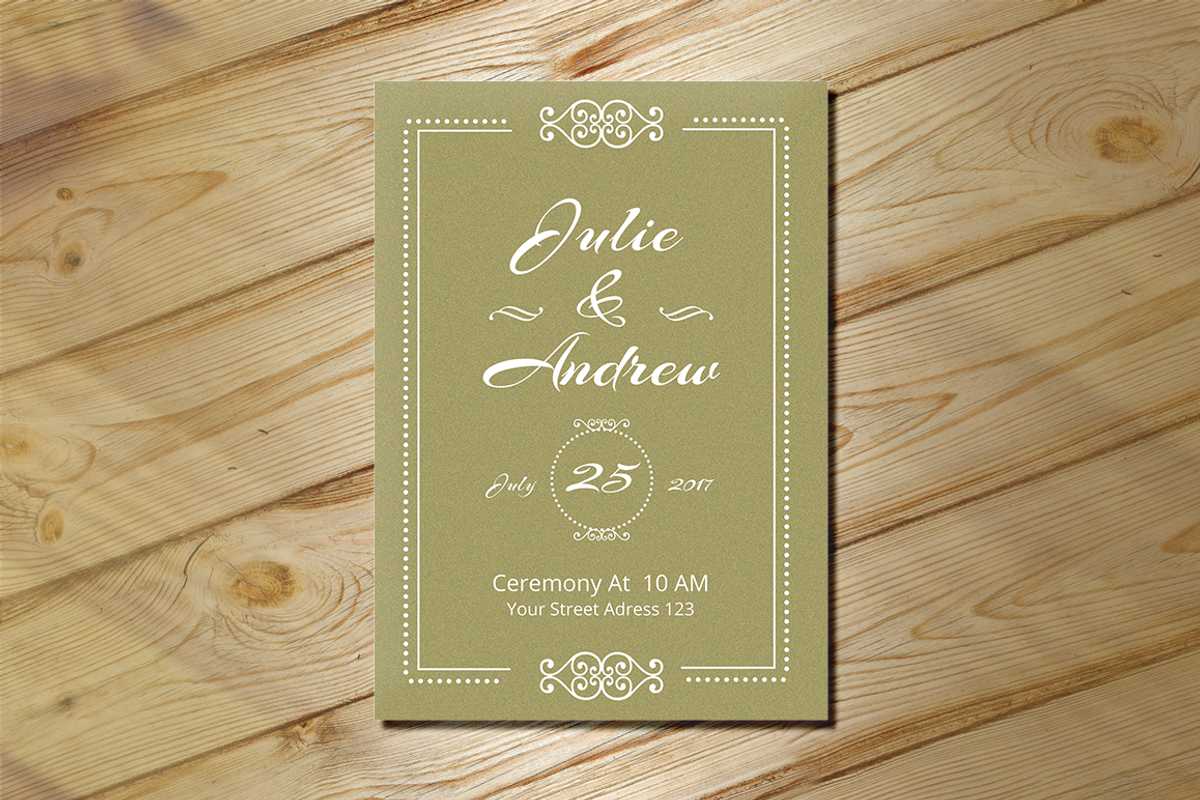 Wedding Invitation, an Invitation Template by Creatricks (Photo 5 of 6)