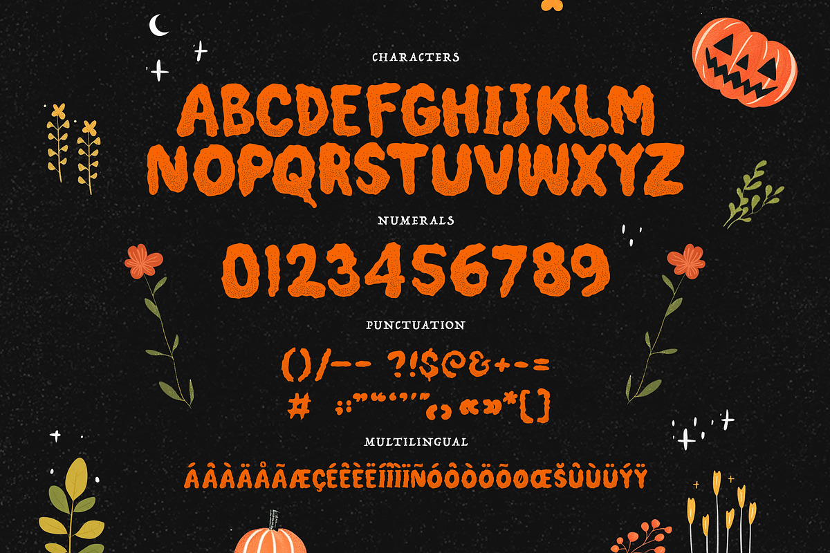 HAUNTED ENCLAVE | Halloween Fonts, a Sans Serif Font by Ckybe's Corner (Photo 2 of 7)