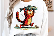 Funny Cat PNG Sublimation, an Illustration by Libby Wishes (Thumbnail 2 of 6)