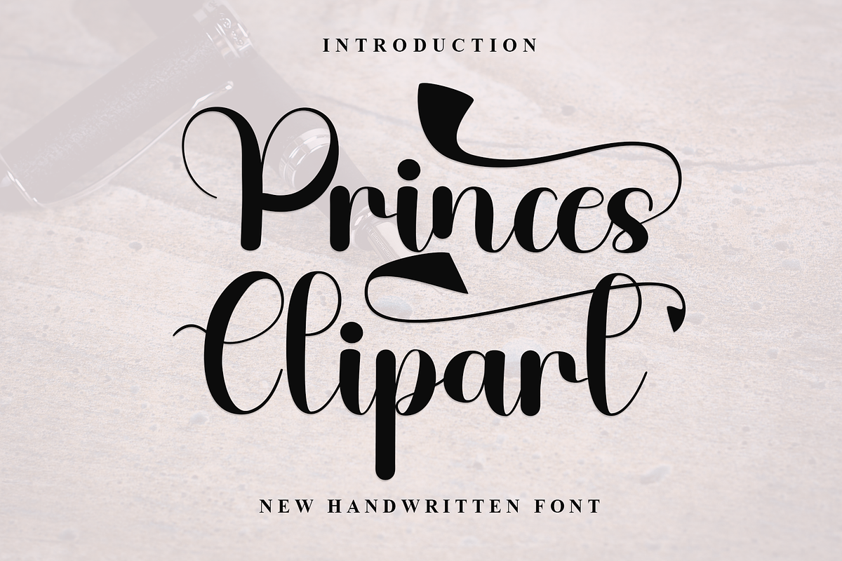 Princes Clipart, a Script Font by FreshTypeINK (Photo 1 of 7)