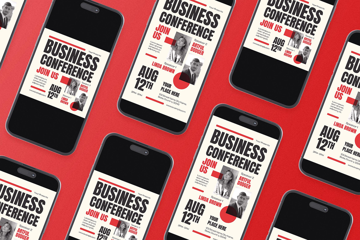 Modern Business Conference Flyer Set, a Flyer Template by Aiyari Graphic (Photo 2 of 3)