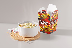 Noodle Packaging Mockup