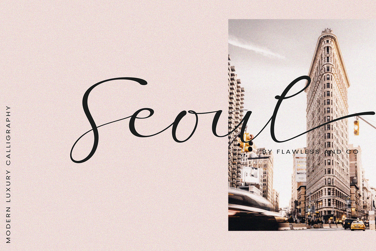 Moura - Modern Script, a Script Font by Flawless And Co (Photo 3 of 16)