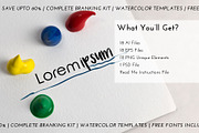 Watercolor Branding Bundle Kit, a Branding & Logo Template by Design Unique (Thumbnail 4 of 15)