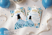 Light Blue Quinceañera Invitation, a Templates & Theme by VeliusCreativeStudio (Thumbnail 2 of 3)