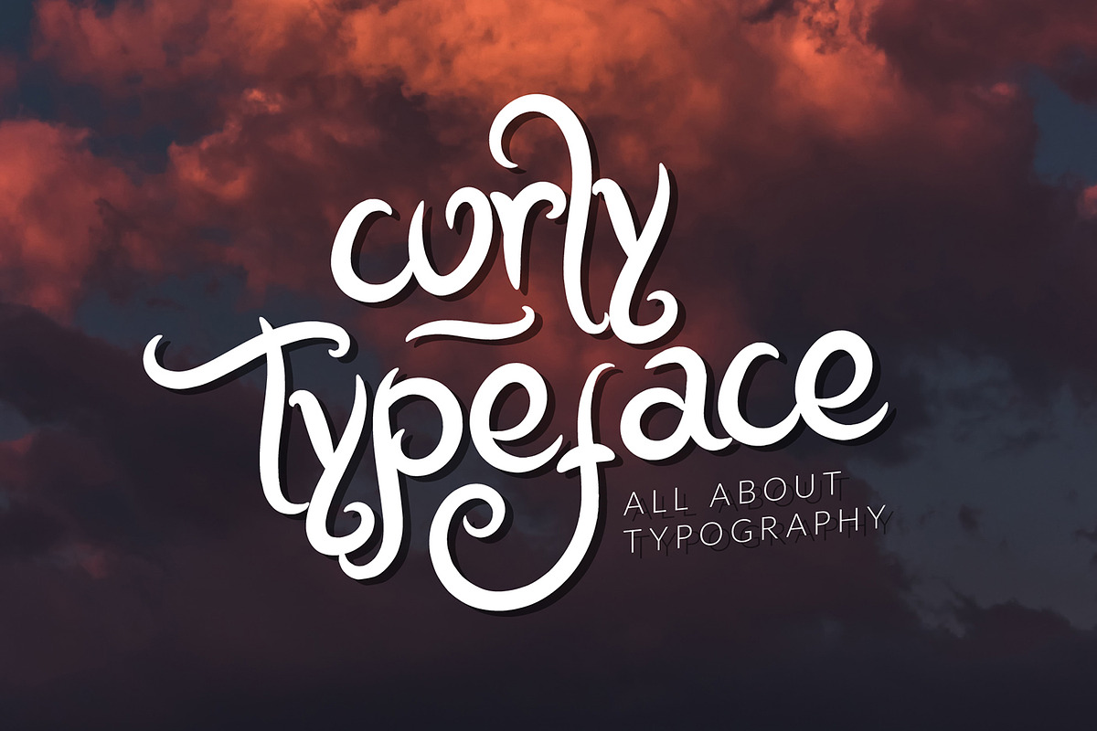 Megilan Curly Handwritten Font, a Font by Dicubit (Photo 2 of 10)