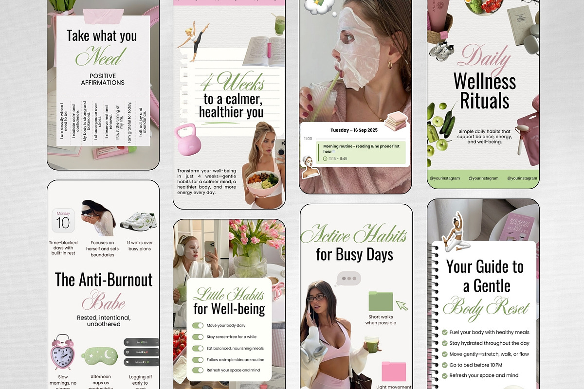 Wellness IT-Girl iOS Core Instagram, a Social Media Template by ZenSocialDesigns (Photo 4 of 9)