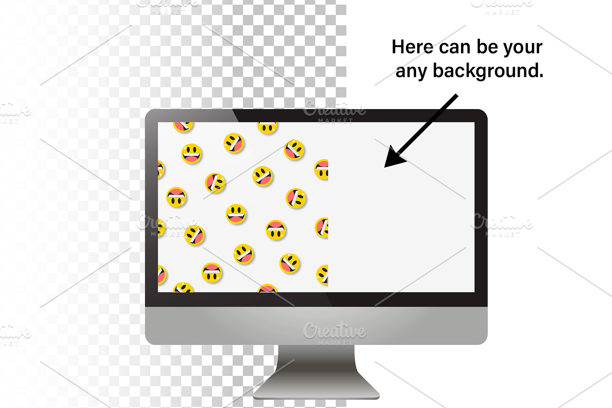 Set realistic Monitors laptop tablet, an iPhone Mockup by VIVAT Design Studio (Photo 3 of 3)