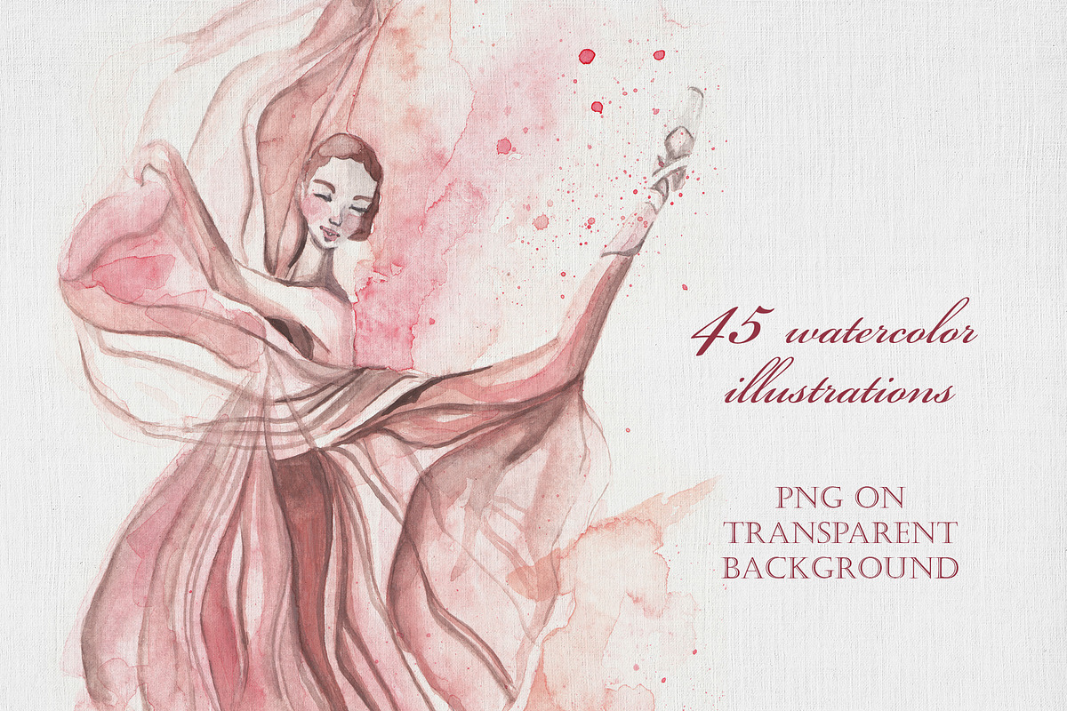 Odette. Ballet watercolor collection, a Sport Illustration by Scarlet Heath Art (Photo 2 of 13)