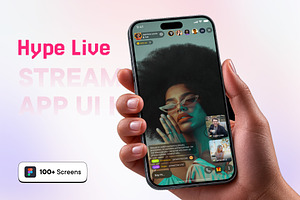 Hype Live Streaming App UI Kit, an App Template by SyalUIUX