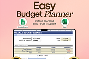 Budget Spreadsheet – Google Sheets, a Templates & Theme by vitalinagerman (Thumbnail 1 of 10)