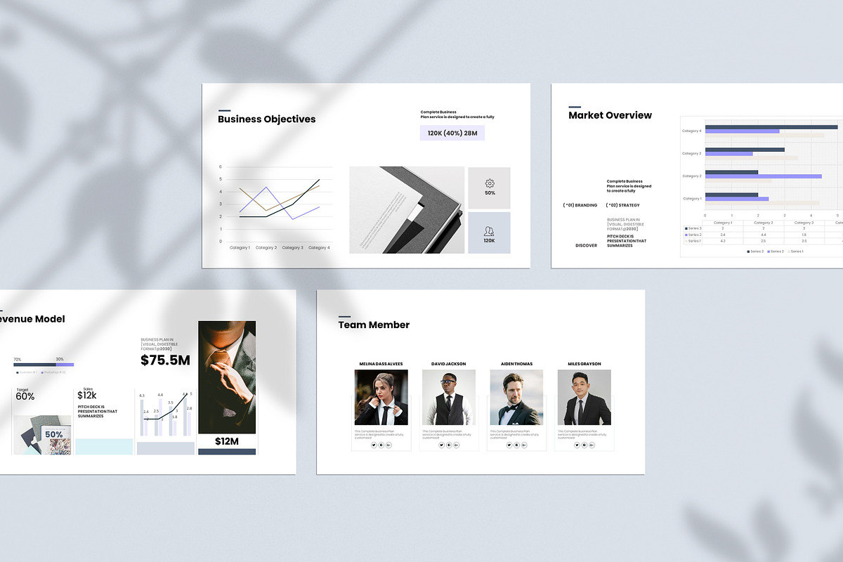 Business Plan Presentation Template, a Presentation Template by Studio Industry (Photo 2 of 11)