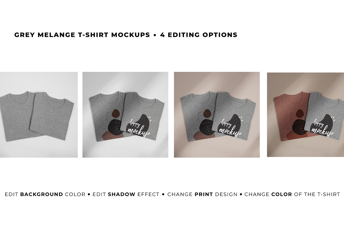 BRANDING T-SHIRT MOCKUP SET, a Shirt Mockup by TrendkeyMockups (Photo 7 of 8)