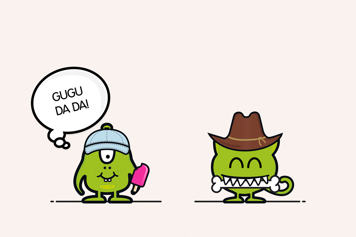 Monster Family Creation Kit, an Illustration by Sargatal (Photo 13 of 14)