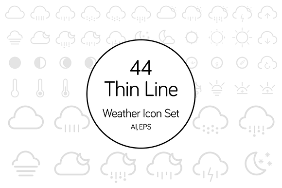 Weather Icons Set