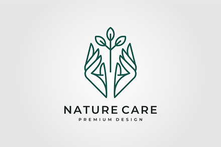 nature tree care logo vector design, a Branding & Logo Template by lawoel