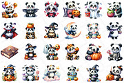 Cute Halloween Panda Clipart, an Illustration by DreamPrint404 (Thumbnail 5 of 5)