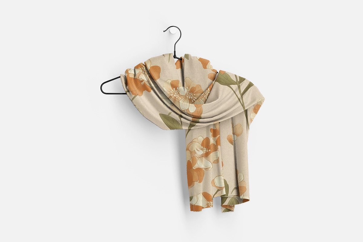Wool scarf Mockup Part 1, an Apparel Mockup by GraphicVil (Photo 9 of 9)