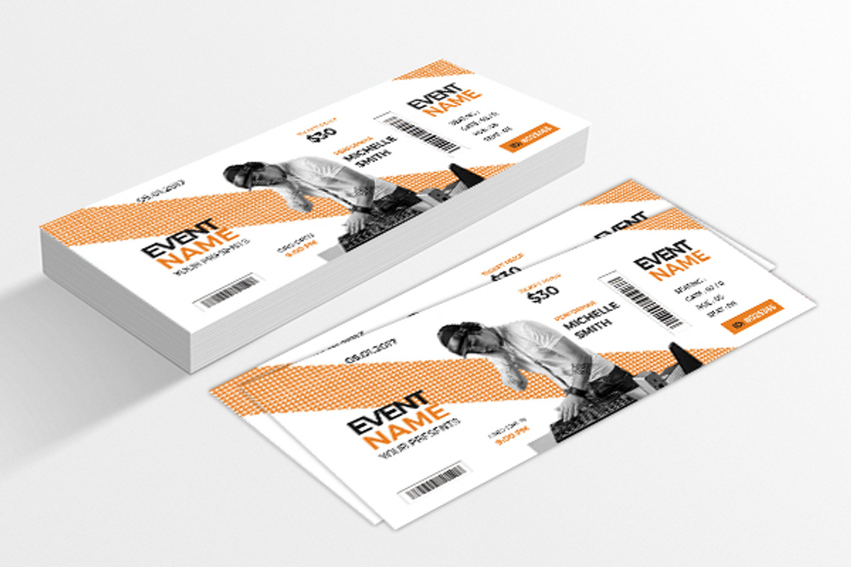 Event Ticket, an Invitation Template by Rongbaaz (Photo 3 of 4)
