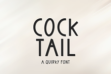 Cock tail - quirky handwritten font