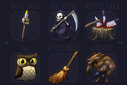 Qliwon: Halloween Iconic Set, an Illustration by Weirdsgn Store (Thumbnail 6 of 7)