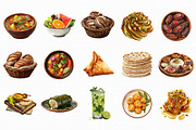Watercolor Ramadan Iftar Food PNG, a Food Illustration by Libby Wishes (Thumbnail 2 of 7)