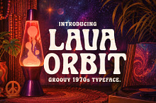 Lava Orbit - Surreal 1970s Typeface