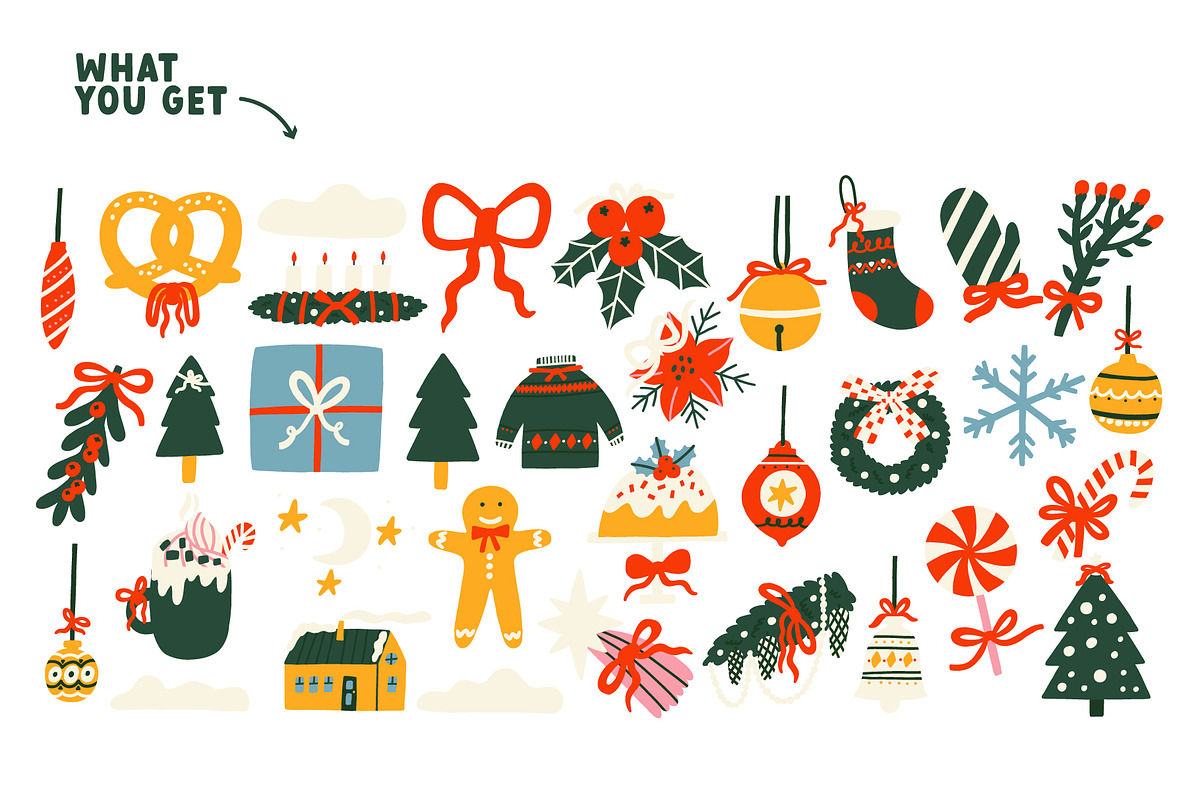 Christmas Advent Calendar Elements, an Object Graphic by AnkaDrozd (Photo 3 of 7)