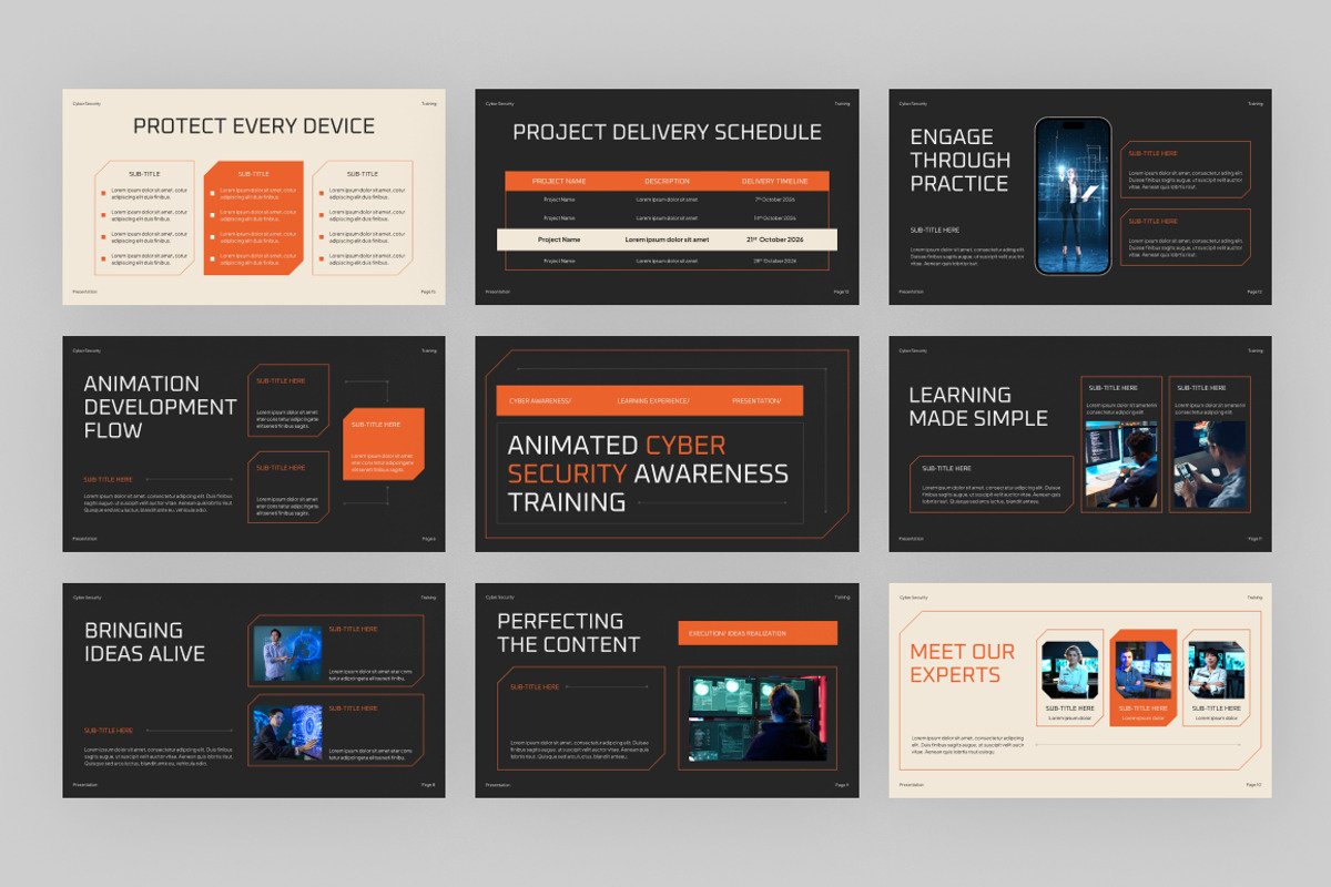 Cyber Security Awareness Training, a Presentation Template by Loin Studio (Photo 3 of 4)