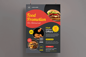 Food Promotion Poster Template, a Flyer Template by MightyDesign