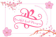 Beautiful Sweet Monogram, a Handwritten Font by Yoga Letter (Thumbnail 1 of 7)