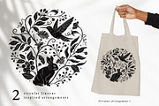 Shadow Garden Vector Collection, a Decorative Illustration by rouxsupplyco (Thumbnail 6 of 17)