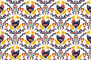 Scandinavian Folk Art Pattern