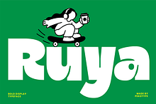 Ruya - Bold Inktrap Display Font