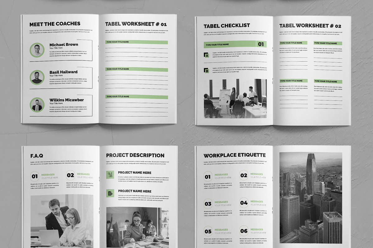 Course Workbook Layout