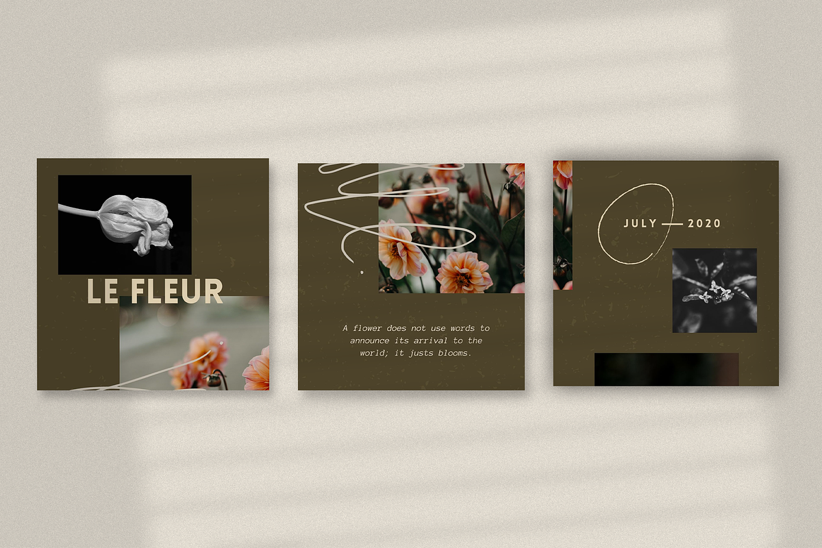 Le Fluer Instagram Puzzle | Canva, a Social Media Template by North Eighth (Photo 2 of 6)