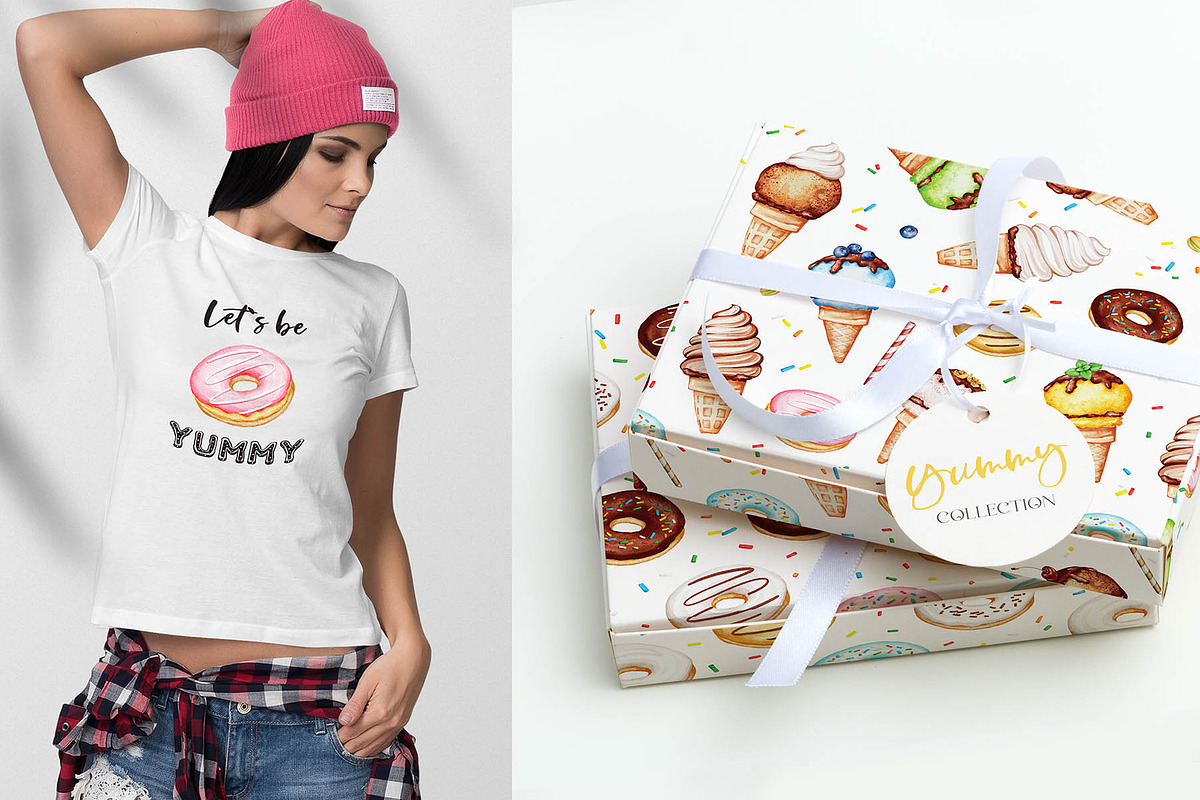 Holiday SWEETS Year-Round SET, a Food Illustration by Eva Katerina (Photo 9 of 13)