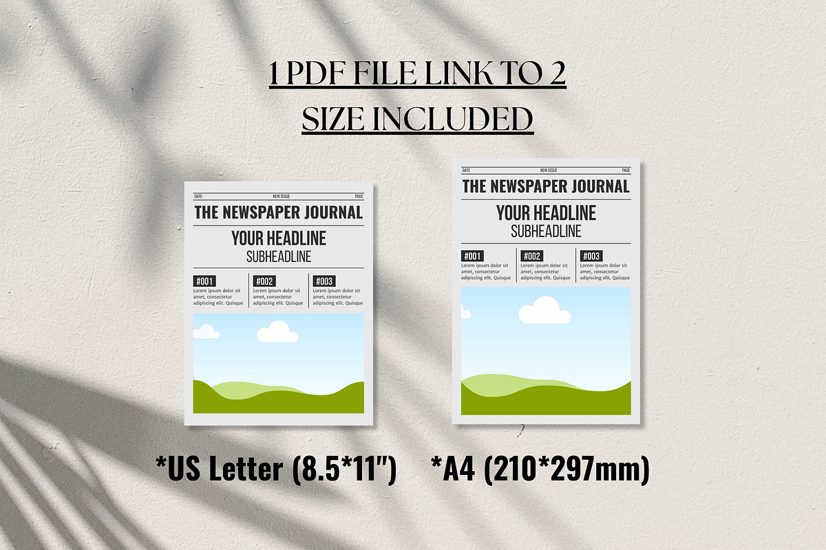 Vintage Newspaper Template, a Magazine Template by ZoloDesignHub (Photo 3 of 9)