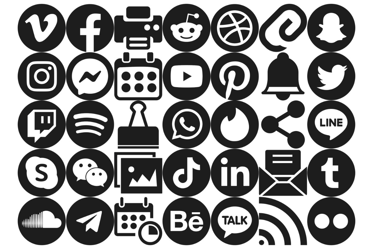 Social Media Marketing Icons Set 2, a Brush Add-On by Disasterology Ink (Photo 4 of 10)