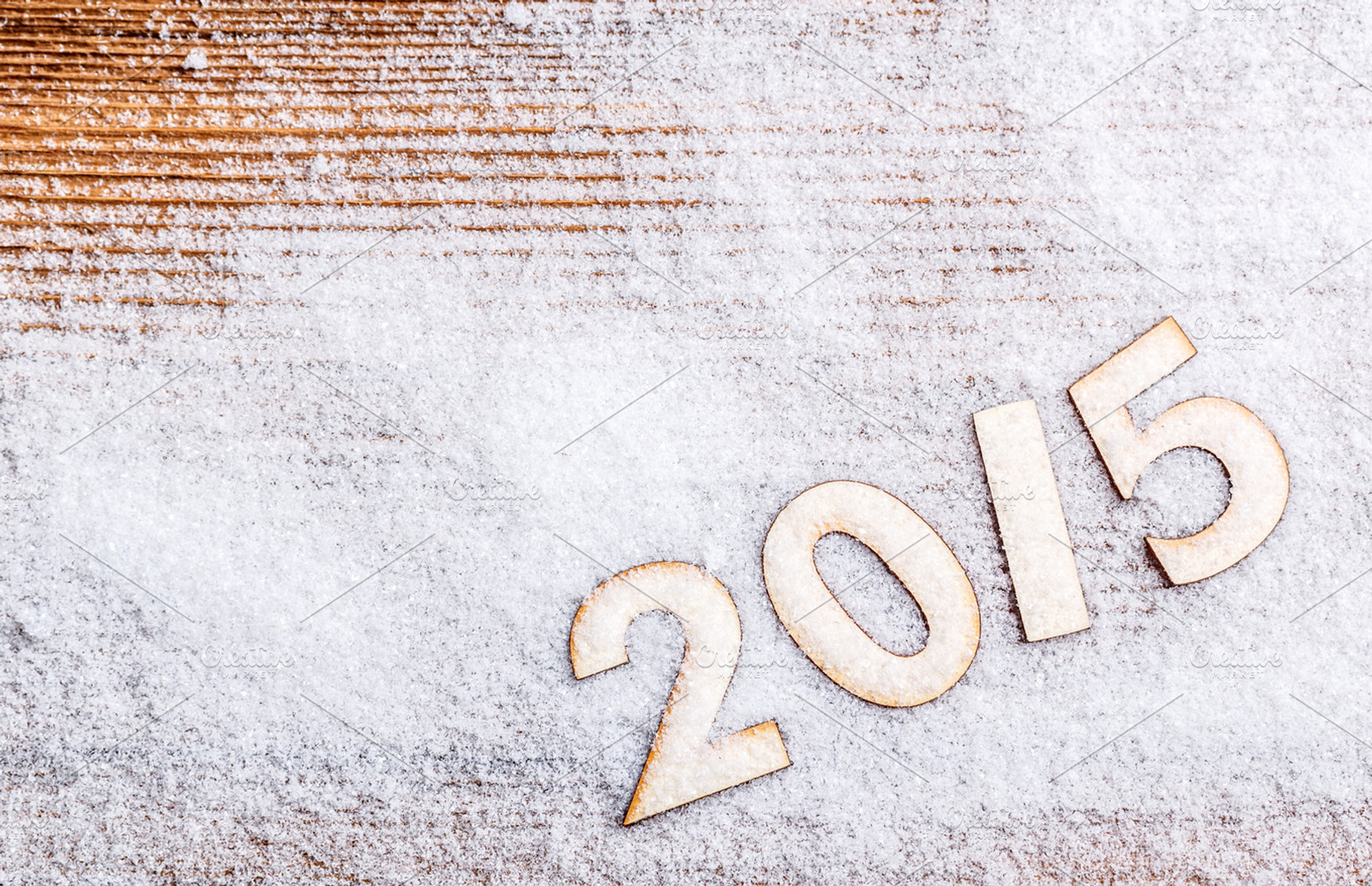 2015 year wooden figures stock photo containing new and year